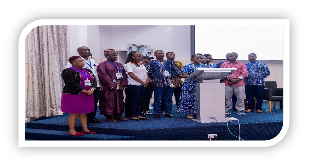 Participants reading declaration