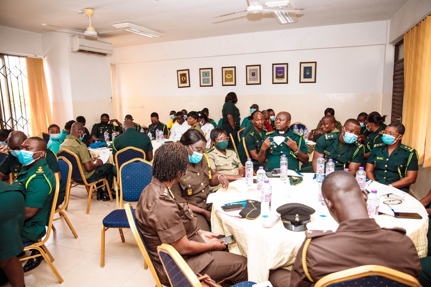 A cross-section of security personnel at the Workshop