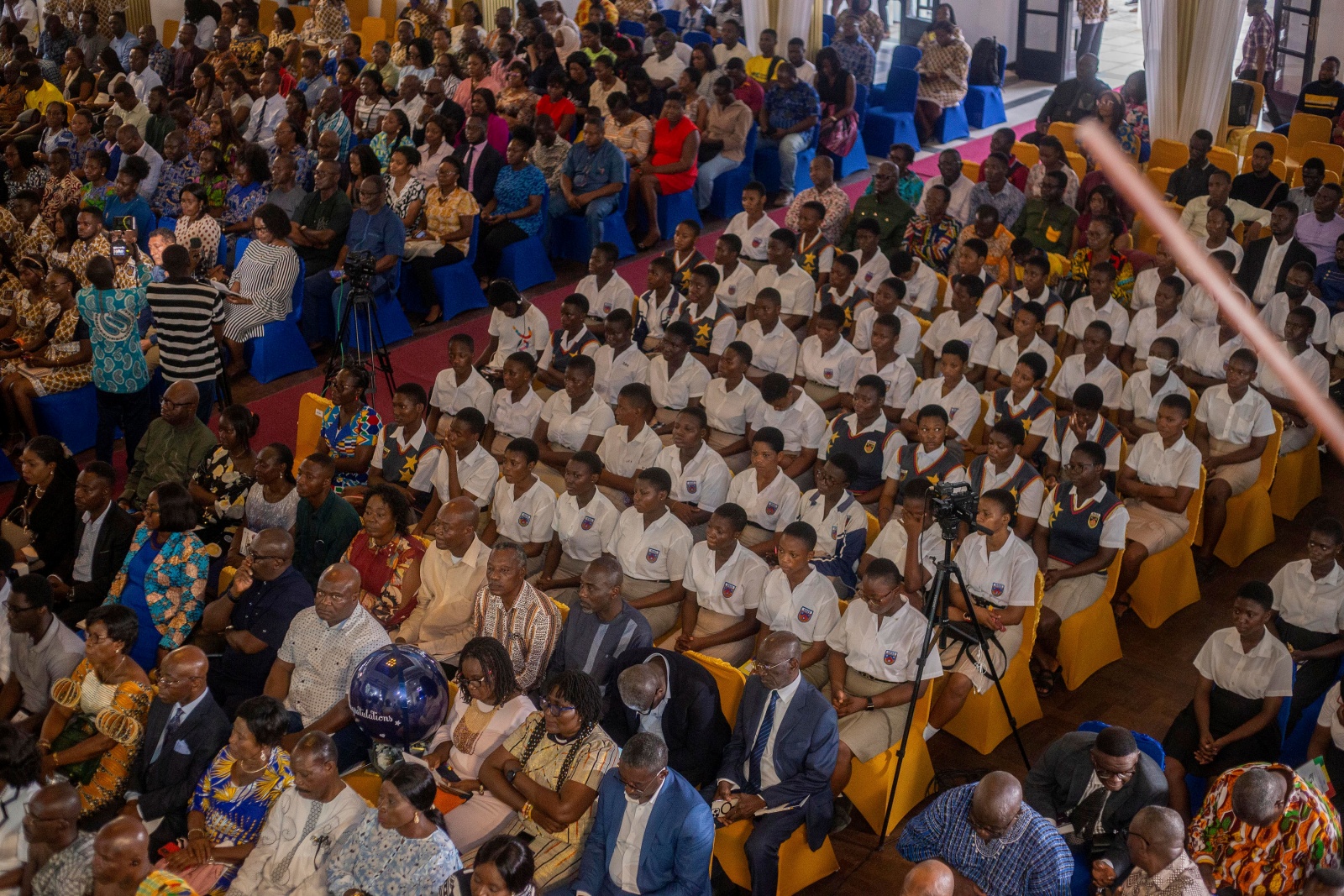 A cross-section of attendees at the lecture